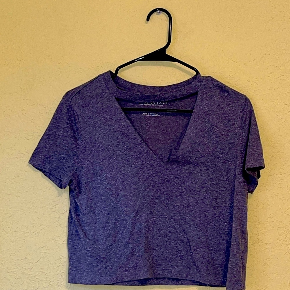Grey crop top